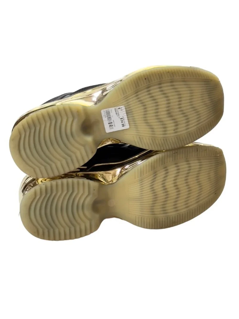 CAPE ROBBIN Attitude C Womens Shoes Black Faux Leather Sneakers Gold-tone Size 9